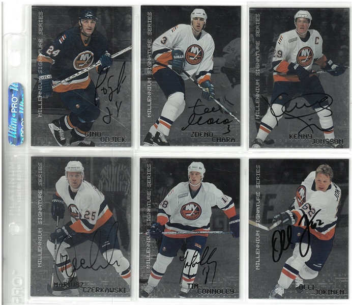 New York Islanders Be a Player Autographed Card Lot