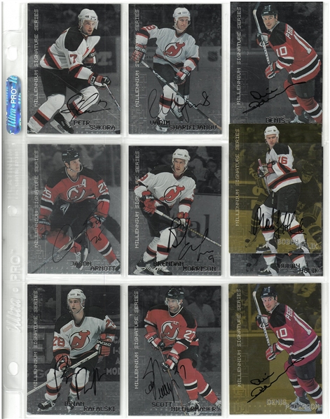 New Jersey Devils Be a Player Autographed Card Lot