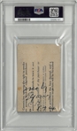 1919 World Series Game 5 Ticket Stub PSA 1.5 White Sox vs. Reds