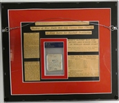 1918 World Series Game 1 Ticket Stub Framed Display - Red Sox vs. Cubs