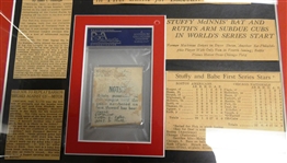 1918 World Series Game 1 Ticket Stub Framed Display - Red Sox vs. Cubs