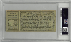1933 World Series Game 5 Ticket Stub - NY Giants 4th Title