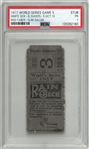 1917 World Series Game 5 Ticket Stub - White Sox vs. Giants
