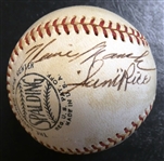 Gil Hodges, Heinie Manush & Sam Rice Autographed Baseball