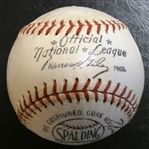 Gil Hodges, Heinie Manush & Sam Rice Autographed Baseball