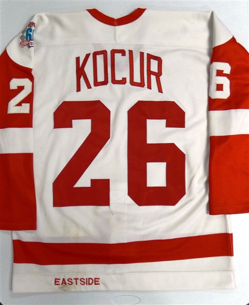 Joe Kocur Game Worn 1985/86 Detroit Red Wings Home Jersey
