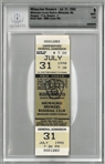 Nolan Ryan 300th Win BGS 9 Full Ticket