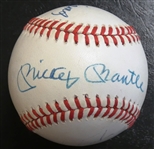 Triple Crown Autographed Baseball (Mantle, Williams, Cabrera, Yaz, Robinson)