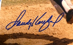 Sandy Koufax Autographed 1963 World Series Ticket Display