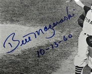 Bill Mazeroski Autographed 1960 World Series Game 7 Ticket Display
