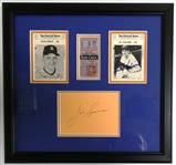 1968 Detroit Tigers Pennant Clinching Ticket Display Signed by Sparma, Kaline & Wert