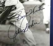 Johnny Podres Autographed 1955 World Series Game 7 Display