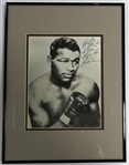 Sugar Ray Robinson Autographed Framed 8x10