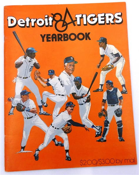 1984 Detroit Tigers Multi Signed Yearbook (33 Autos)