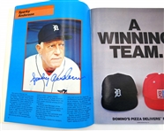1984 Detroit Tigers Multi Signed Yearbook (33 Autos)