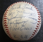 1961 Cleveland Indians Team Signed Baseball