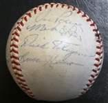 1961 Cleveland Indians Team Signed Baseball