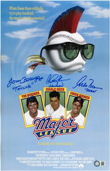 "Major League" Cast Signed 11x17 Movie Poster