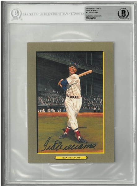 Ted Williams Autographed Perez-Steele Great Moments