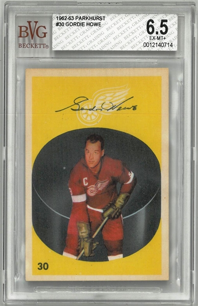 Gordie Howe BVG 6.5 1962-63 Parkhurst