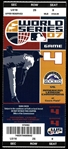 2007 World Series Game 4 Ticket
