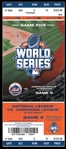 2015 World Series Game 5 Ticket
