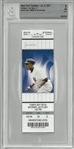 Derek Jeter BGS 7 3000th Hit Ticket