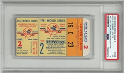 1961 World Series Game 2 Ticket - PSA 3