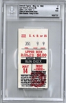 Dave Rozema Kung Fu Kick Ticket 5/14/1982 - BGS 7