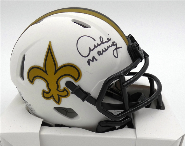 Archie Manning Autographed Saints Mini Helmet