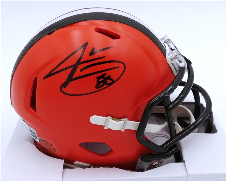 Jarvis Landry Autographed Browns Mini Helmet