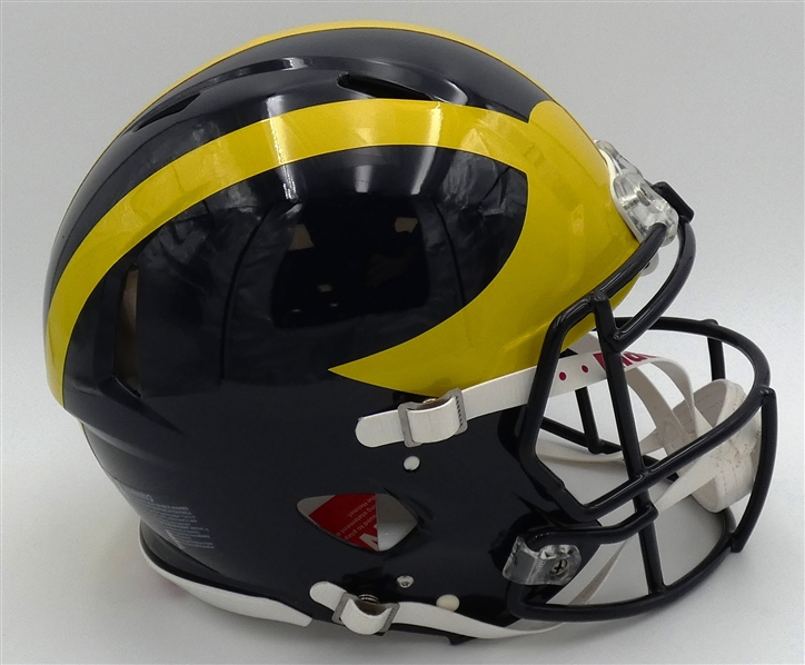 Michigan Wolverines Full Size Authentic Riddell Helmet