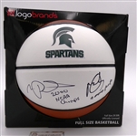 Mateen Cleaves & Morris Peterson Autographed MSU Basketball