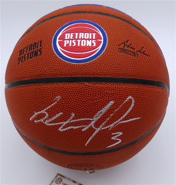 Ben Wallace Autographed Pistons Basketball