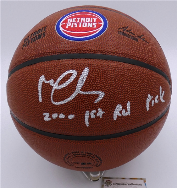 Mateen Cleaves Autographed Pistons Basketball