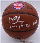 Mateen Cleaves Autographed Pistons Basketball