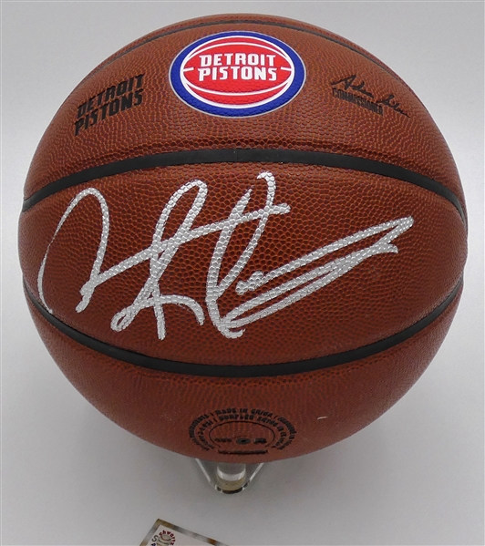 Dennis Rodman Autographed Pistons Basketball
