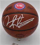 Dennis Rodman Autographed Pistons Basketball