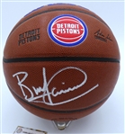 Bill Laimbeer Autographed Pistons Basketball