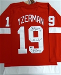 Steve Yzerman Autographed Red Wings Jersey