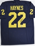 Justice Haynes Autographed Custom Jersey