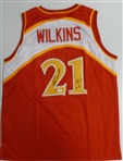 Dominique Wilkins Autographed Custom Jersey