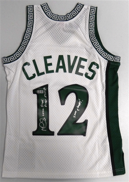 Mateen Cleaves Autographed MSU Mitchell & Ness Jersey