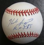 Herb Score Autographed Baseball w/ ROY