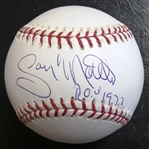 Gary Matthews Autographed Baseball w/ ROY