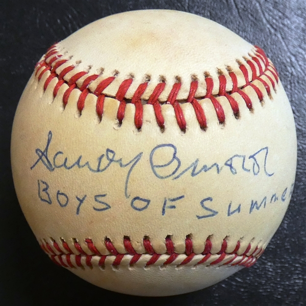 Sandy Amoros Autographed Baseball
