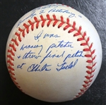 Danny McDevitt Autographed Baseball w/ Final Pitch Ebbets Field