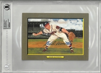 Eddie Mathews Autographed Perez-Steele Great Moments