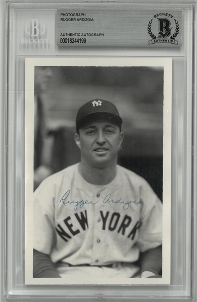 Rugger Ardizoia Autographed 5x7