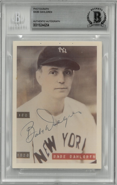 Babe Dahlgren Autographed 5x7